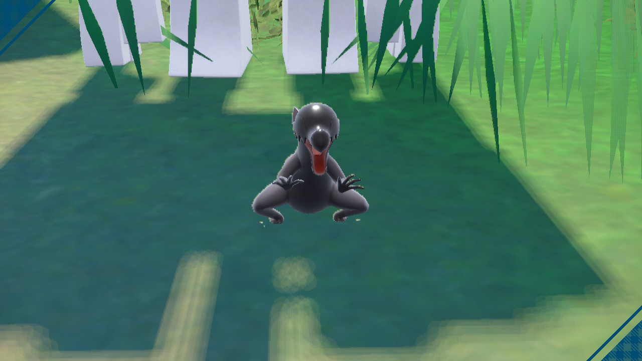 A Salandit waving at the camera.